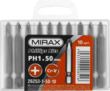 Бита для шуруповерта MIRAX 26253-1-50-10