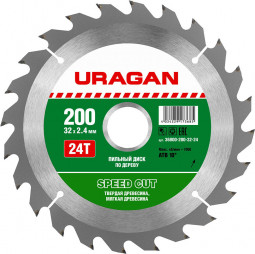 Пильный диск по дереву URAGAN 36800-200-32-24