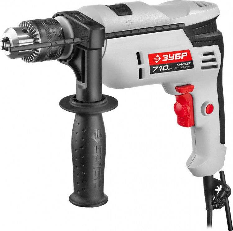 Дрель ударная электрическая ЗУБР ДУ-710 ЭРМ2
