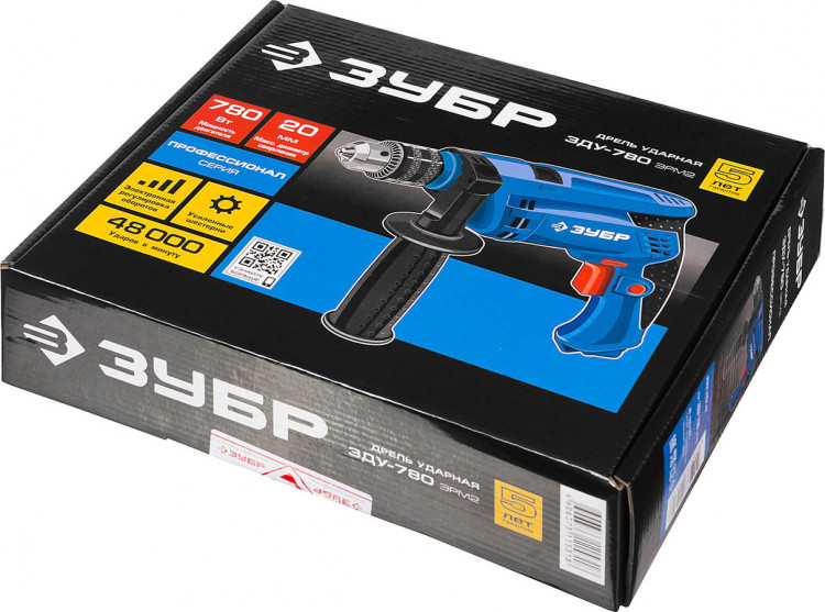 Дрель ударная электрическая ЗУБР ЗДУ-780 ЭРМ2