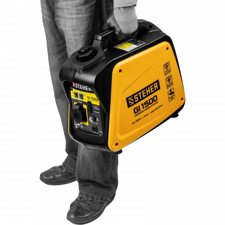 Бензиновый инверторный электрогенератор STEHER GI-1500