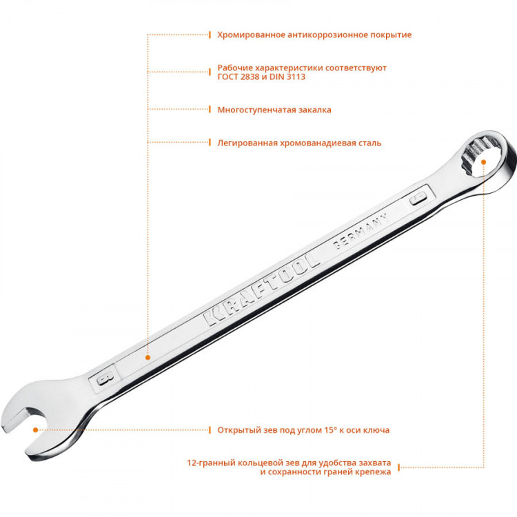 Комбинированный гаечный ключ KRAFTOOL 27079-09_z01
