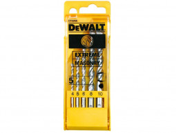 Набор сверл по кирпичу, камню, легкому бетону DeWALT EXTREME DT6956 (4, 5, 6, 8, 10 мм)