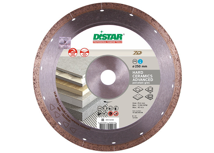 Алмазный диск DISTAR 1A1R 250 Hard ceramics Advanсed