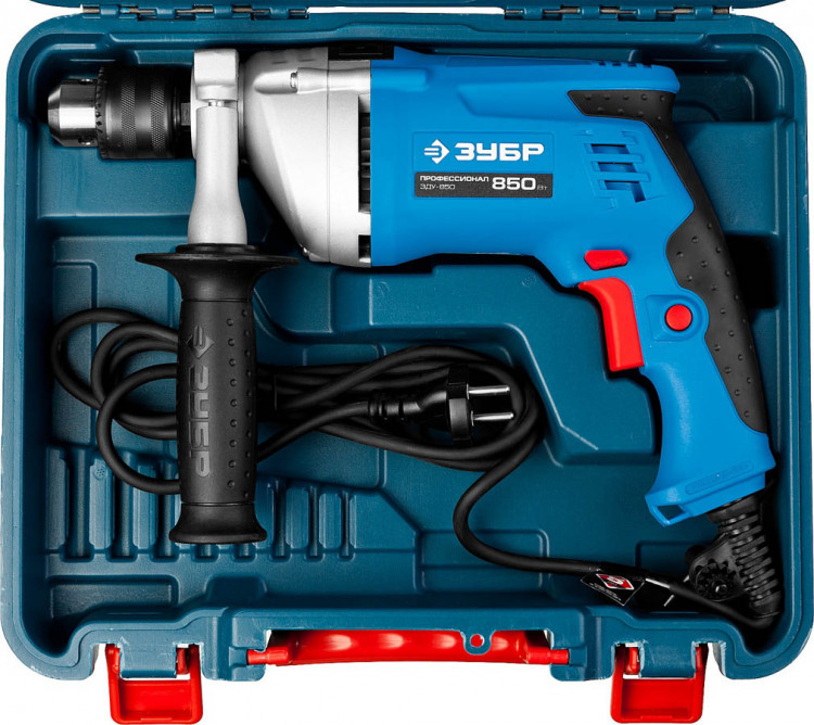 Дрель ударная электрическая ЗУБР ЗДУ-850 ЭРМКМ2