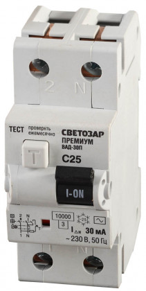Автоматический выключатель СВЕТОЗАР, SV-49212-30-25-C