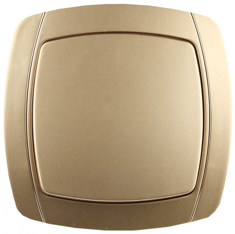 Одноклавишный выключатель СВЕТОЗАР АКЦЕНТ SV-54230-GM