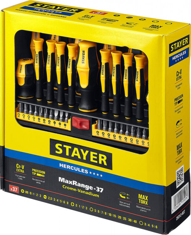 Набор отверток реверсивных STAYER 25312-H37