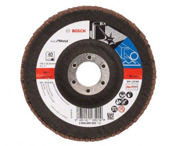 Лепестковый шлифкруг Bosch Best for Metal, X571, 125?22,23 мм, К60, 2608606923