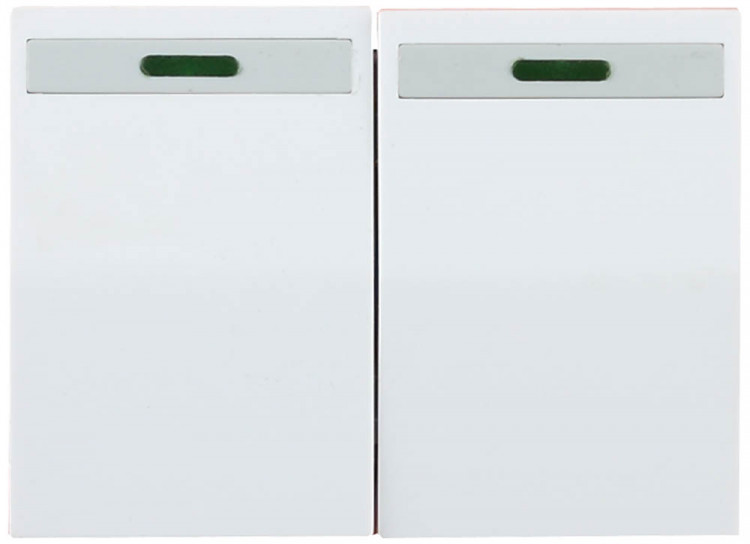 Двухклавишный выключатель СВЕТОЗАР ЭФФЕКТ SV-54435-W