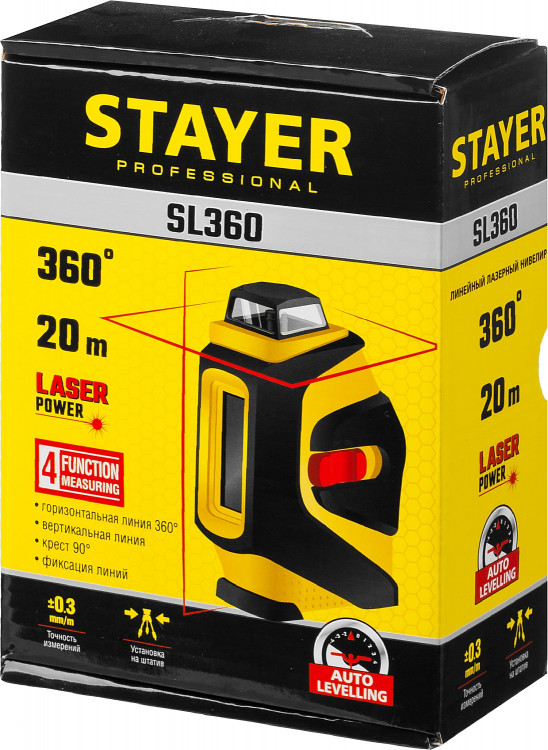 Лазерный уровень построитель плоскостей STAYER 34962