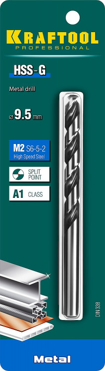 Сверло KRAFTOOL 29651-9.5