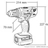 Аккумуляторная дрель-шуруповерт MAKITA BDF453SHE