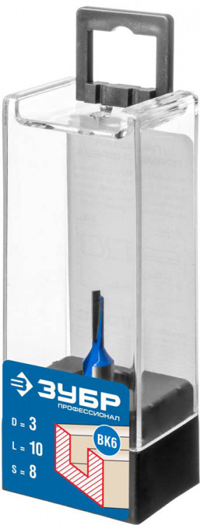Фреза пазовая прямая ЗУБР 28753-3-10