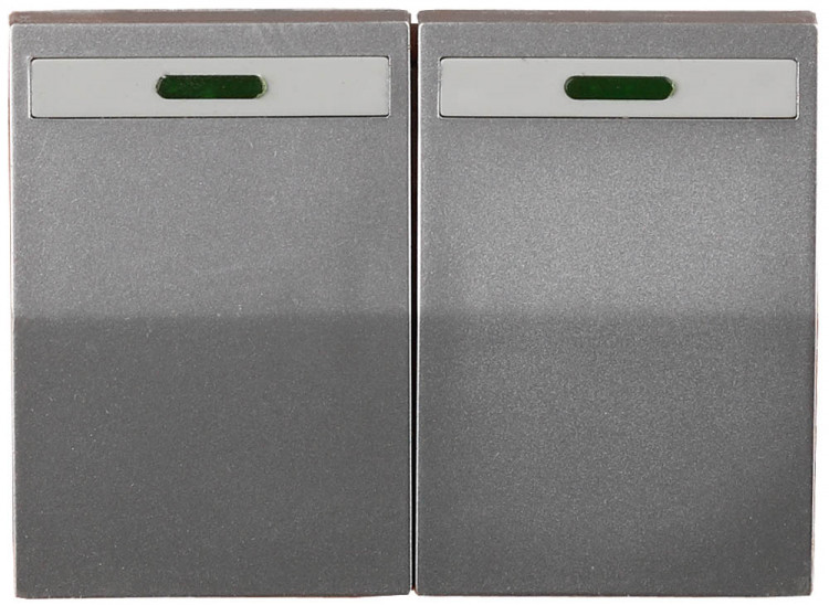 Двухклавишный выключатель СВЕТОЗАР ЭФФЕКТ SV-54435-SM