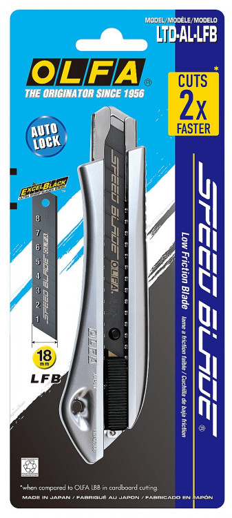 Нож с выдвижным сегментированным лезвием OLFA OL-LTD-AL-LFB