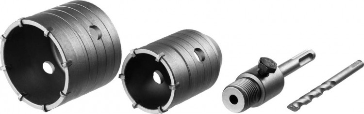 Набор коронок по бетону с оснасткой ЗУБР 29211-H2