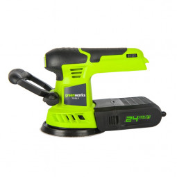 Шлифовальная машина, аккумуляторная Greenworks G24ROS, 24V, без АКБ и ЗУ