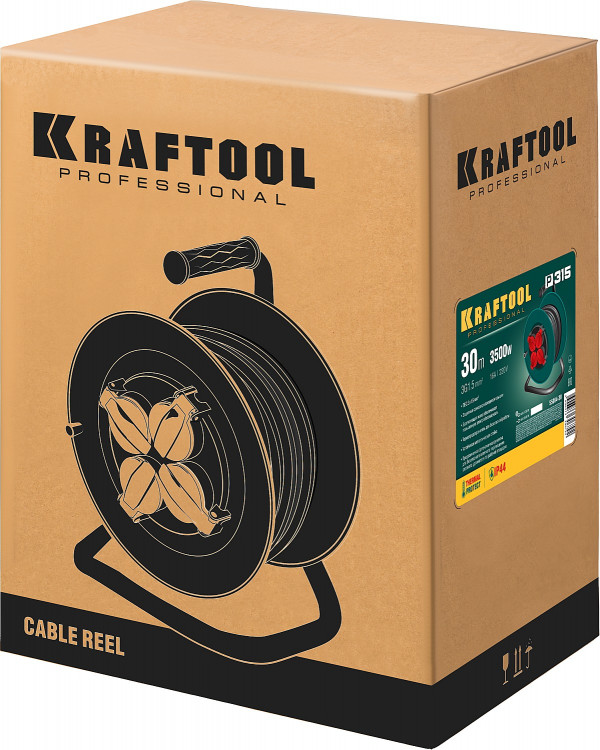 Удлинитель на катушке KRAFTOOL 55084-30