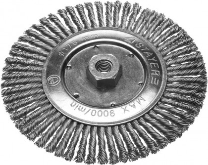 Щетка крацовка дисковая для УШМ STAYER 35192-175
