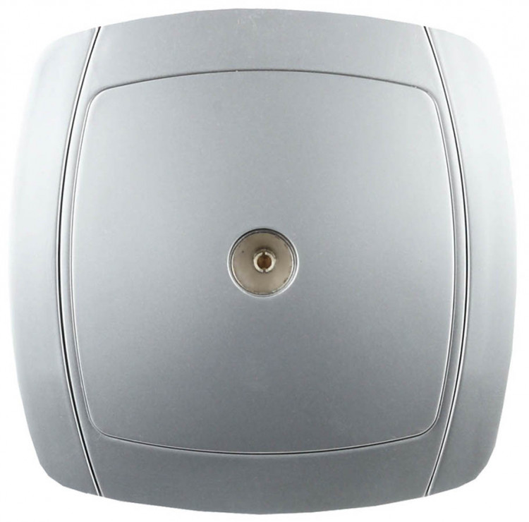 Одинарная телевизионная розетка СВЕТОЗАР АКЦЕНТ SV-54215-SM