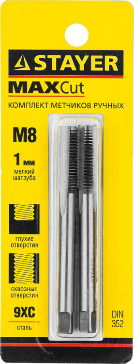 Набор метчиков STAYER 28025-08-1.0-H2
