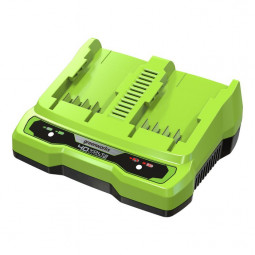 Быстрое зарядное устройство на 2 слота Greenworks G40UC8,40V