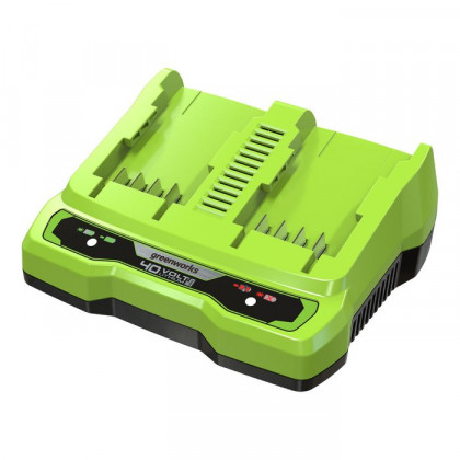 Быстрое зарядное устройство на 2 слота Greenworks G40UC8,40V