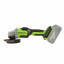 Угловая шлифовальная машина, аккумуляторная Greenworks GD24AG, 24V, без АКБ и ЗУ