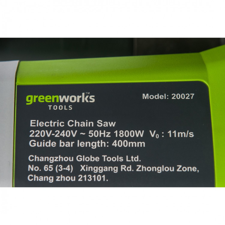 Цепная пила электрическая Greenworks GCS1840