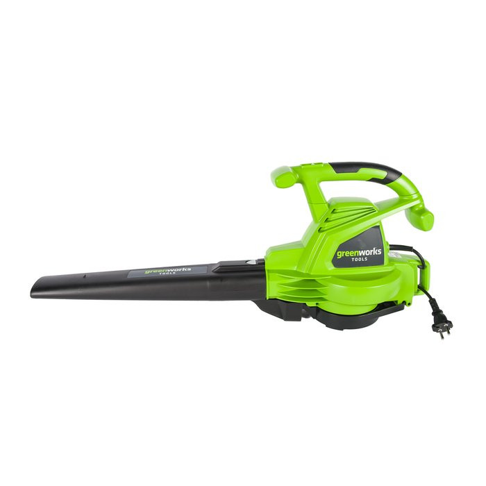 Воздуходув-Садовый Пылесос электрический Greenworks GBV2800, 2800W