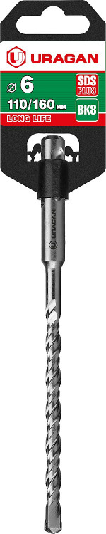 Бур по бетону SDS Plus URAGAN 29311-160-06