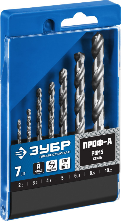 Набор сверел Зубр 29625-H7R