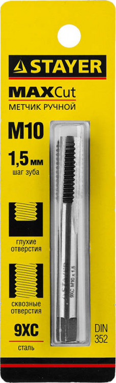 Метчик STAYER 28021-10-1.5