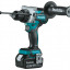 Аккумуляторная ударная дрель-шуруповерт MAKITA DHP486RTJ