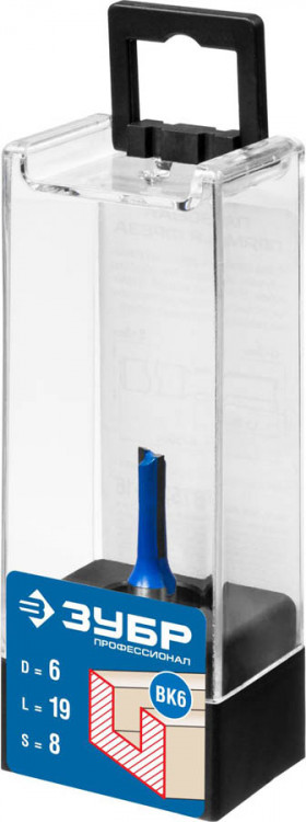 Фреза пазовая прямая ЗУБР 28753-6-19