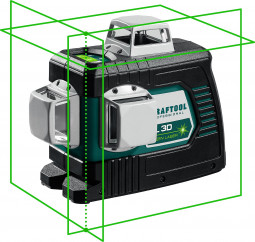 Зеленый лазерный нивелир LL 3D KRAFTOOL 34641