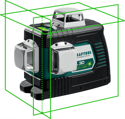 Зеленый лазерный нивелир LL 3D KRAFTOOL 34641