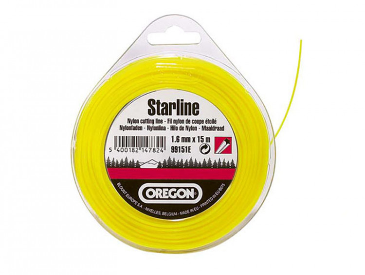 Леска косильная OREGON Starline 1,3 x 15 м