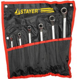 Набор накидных гаечных ключей изогнутых STAYER 27151-H6