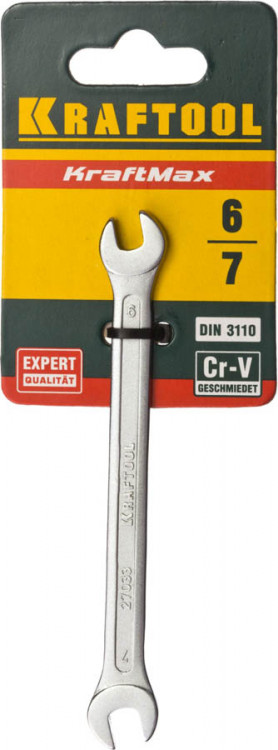 Рожковый ключ KRAFTOOL 27033-06-07