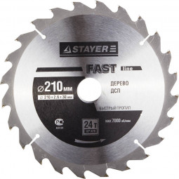 Пильный диск по дереву STAYER 3680-210-30-24