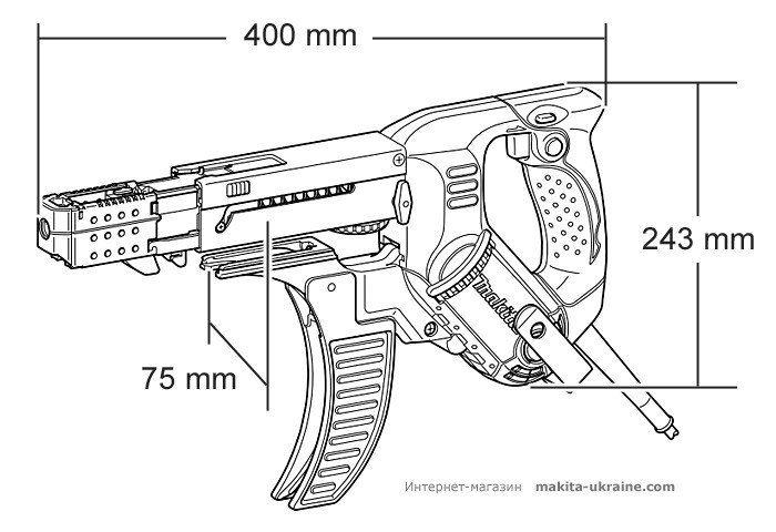 Магазинный шуруповерт MAKITA 6843