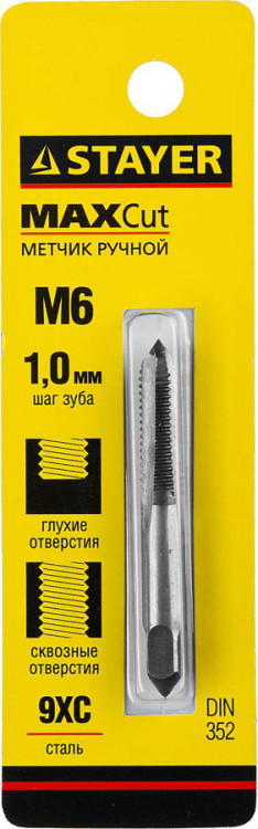 Метчик STAYER 28021-06-1.0