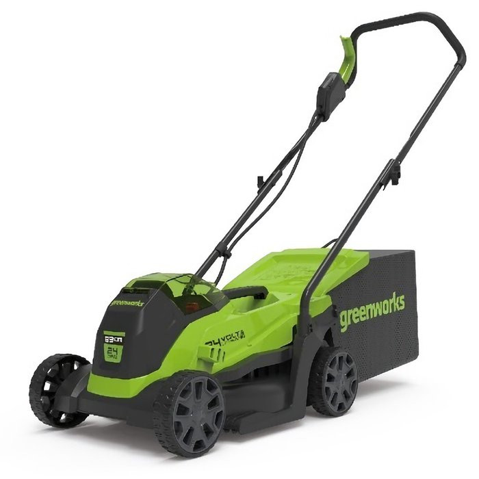 Газонокосилка аккумуляторная Greenworks GD24LM33 2516107,  24V, 33 см, бесщеточная,  с 1хАКБ 4Ач и ЗУ
