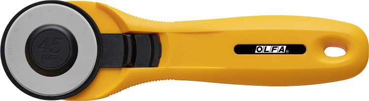 Нож с круговым лезвием OLFA OL-RTY-2C/YEL