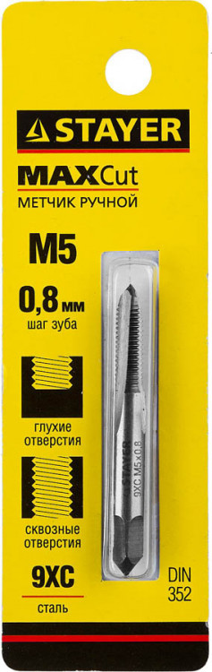 Метчик STAYER 28021-05-0.8