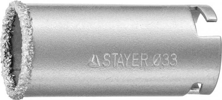 Буровая коронка с твердосплавным напылением STAYER 33345-33