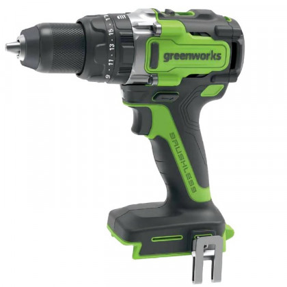 Дрель-шуруповерт ударная аккумуляторная Greenworks GD24DD140 3707607,  24V, 140 Нм, бесщеточная, без АКБ и ЗУ