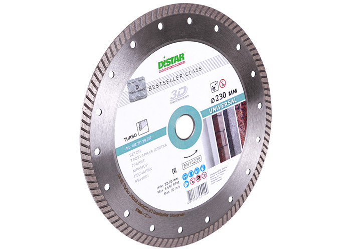 Алмазный диск DISTAR 1A1R Turbo 230 Bestseller Universal
